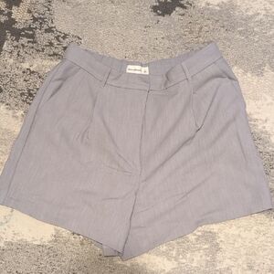 Large Abercrombie And Fitch Gray Tailored Shorts